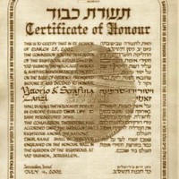 Certificate of Honour per Varoli e Zanzi